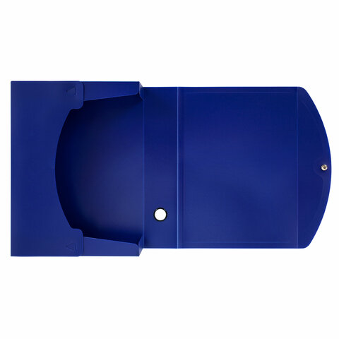 Короб архивный 330х245х70 мм, пластик, разборный, до 600 листов, синий, 0,9 мм, BRAUBERG EXTRA, 272893