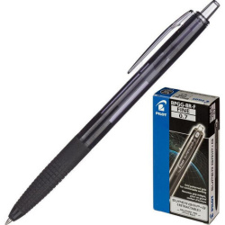 Ручка шариковая автоматическая с грипом PILOT Super Grip G, ЧЕРНАЯ, линия 0,21 мм, BPGG-8R-F B