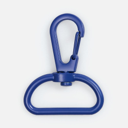 Застежка-карабин Snap Hook, L, синяя, 2,9х4 см