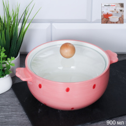 Супница 900 мл с крышкой / А-215 /уп 36/