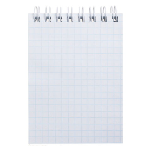 Блокнот МАЛЫЙ ФОРМАТ А7, 80 л., гребень, обложка пластик "VELVET", клетка, HATBER, черный, 081561, 80Б7В1гр_01601