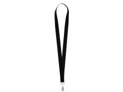 Ланъярд из RPET с клипом, Цвет черный