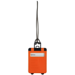 Бирка для багажа Trolley, оранжевая, 9,5х5,5х0,4 см