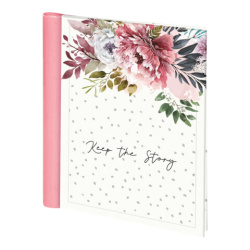 Фотоальбом BRAUBERG "Blossom", на 20 магнитных листов, 23х28 см, твердая обложка, спираль, 391425