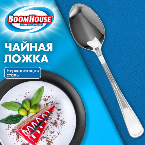 Ложка чайная BASIC, 1 шт., нержавеющая сталь, серебристая, BOOMHOUSE (БУМХАУС), 702293