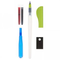 Ручка перьевая для каллиграфии PILOT Parallel Pen, перо 3,8 мм, 2 картриджа, блистер, FP3-38N-SS