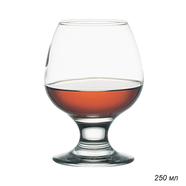 Бокал 250 мл Бистро штучно / 44483 SLB /уп.12/ коньяк
