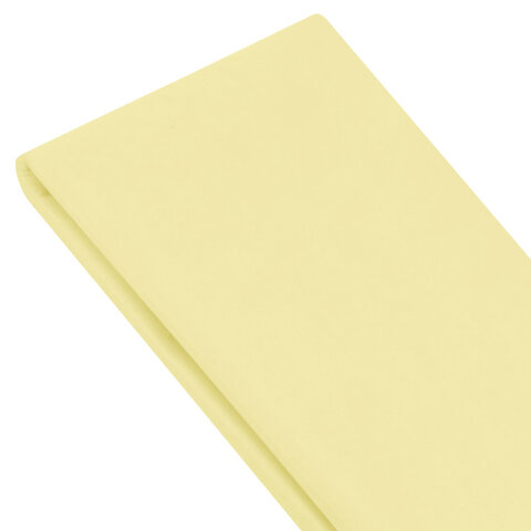 Цветная бумага ТИШЬЮ 17 г/м2, 50х66 см, 50 листов, лимонный цвет, ЗОЛОТАЯ СКАЗКА, 116487