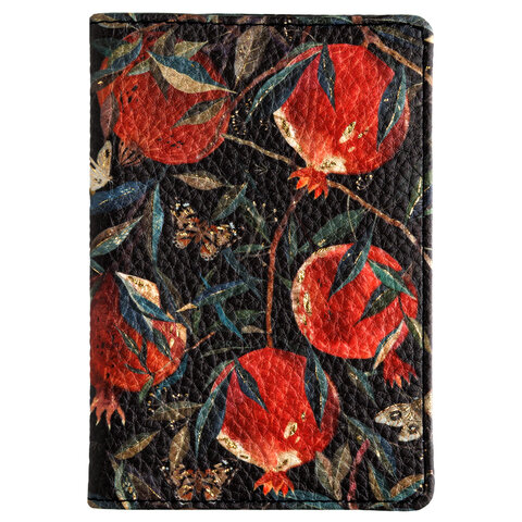 Обложка для паспорта BRUNO VISCONTI, экокожа, "FLORA. Гранат", 3-620/03