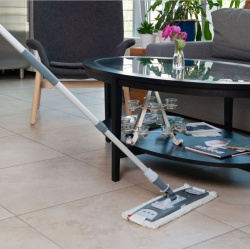 Телескопическая швабра Сила чистоты ПРОФ Уборка (рукоятка 100-180 см, держатель 50 см.) / Комплект для уборки (77151 + 73550)