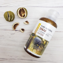 Очищающая вода с муцином улитки Farm Stay Pure Natural Snail Cleansing ...