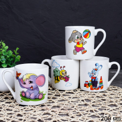 Кружка 200 мл Детство / DV-748 /уп 12/96/ 4 вида