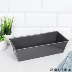 Форма для выпечки Кекса и хлеба 11,5х25,5 см/ ШТУЧНО / HT116 /уп 24/