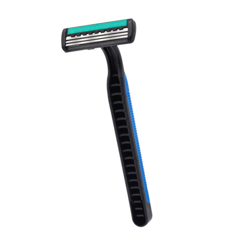 Бритвенные станки одноразовые, 3 лезвия, увлажняющая полоска, фиксированная головка, 10 шт., синий, X-ONE (ИКС-УАН), 700033