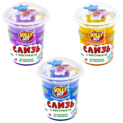 Слайм, слизь с фигурками, русалочки, 200 г, АССОРТИ 3 вида, JOLLY JOT, 666666