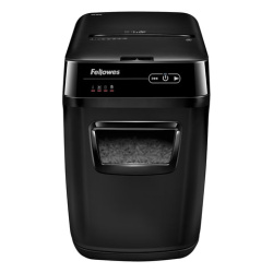 Уничтожитель (шредер) FELLOWES AUTOMAX 200C, 4 уровень секретности, фрагменты 4х38 мм, 200 листов, корзина 32 литра, FS-465, FS-46536