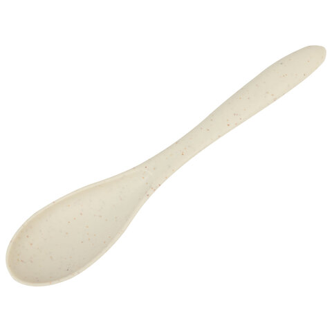 Ланч-бокс контейнер, 1 секция, 3 отделения, 1,4 л, ложка, вилка, 8х21х14 см, бежевый, JOYLUX ECO, 609346