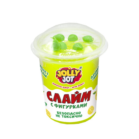 Слайм с фигурками, вкусняшки, 200 г, НАБОР 6 шт., JOLLY JOT, 666670