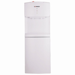 Кулер водораздатчик БЕЗ НАГРЕВА И ОХЛАЖДЕНИЯ, SONNEN FS-02N, напольный, 2 крана, белый, 454995