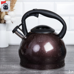 Чайник 3,0 л,ручка Бакелит/ KISIGA / KBR-435 /уп 12/ 0,76/индукция / трехслойное дно