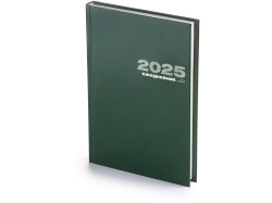 Ежедневник А5 датированный «Бумвинил» на 2025 год, Цвет зеленый