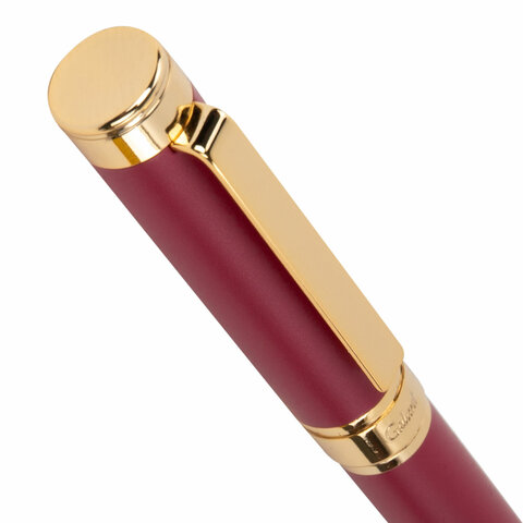 Ручка подарочная шариковая GALANT "Rossi", корпус красный, детали золото, узел 0,7 мм, линия письма 0,5 мм, синяя, 144172
