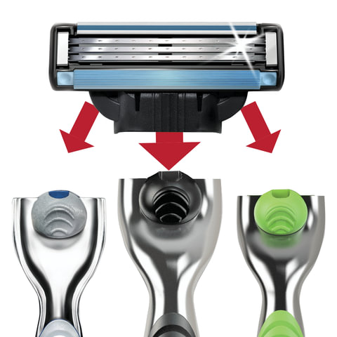 Сменные кассеты для бритья 8 шт., GILLETTE (Жиллет) "Mach3", для мужчин