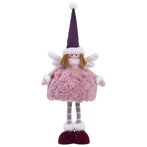 Украшение новогоднее интерьерное 48 см "Фея", полиэстер, нежно-розовый, ЗОЛОТАЯ СКАЗКА, 592523