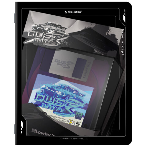 Тетради ДЭК А5 48 л. КОМПЛЕКТ 5 шт. BRAUBERG, скоба, клетка, глянцевый лак, "GAMES", 404933