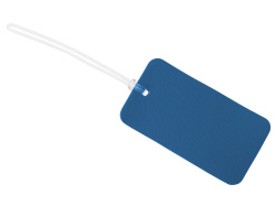 Багажная бирка «Favor» на силиконовой петле, Цвет темно-синий