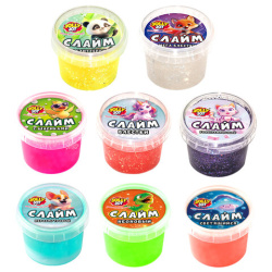 Слайм, НАБОР 8 видов, 100 г, JOLLY JOT (ДЖОЛЛИ ДЖОТ), 667319