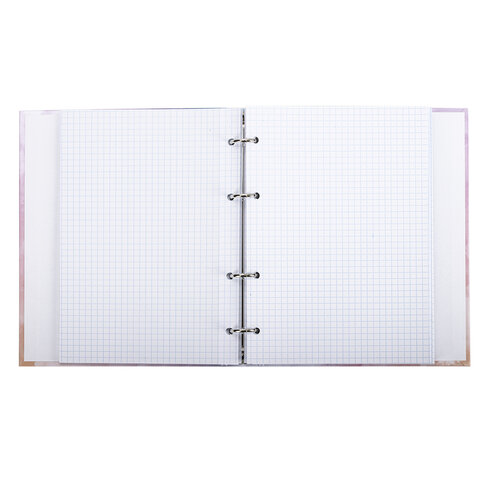 Тетрадь на кольцах А5 (175х215 мм), 240 листов, твердый картон, клетка, BRAUBERG, Cloud, 404094