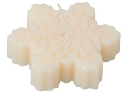 Свеча «Снежинка», Цвет молочный