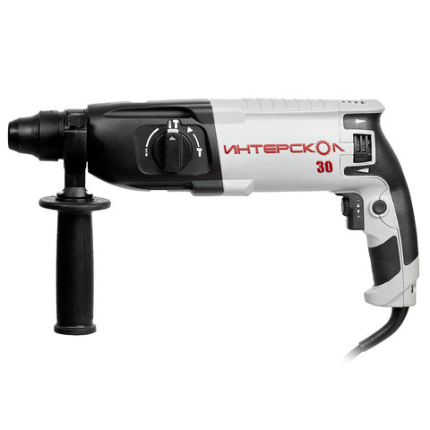 Перфоратор сетевой, 900 Вт, 1050 об/мин, 5100 ударов/мин, патрон SDS+, ИНТЕРСКОЛ П-30/900ЭР, 86.1.0.00
