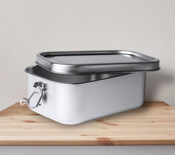 Ланчбокс (контейнер для еды) BRENA / Контейнер бенто для еды из нержавеющей стали 1,2 л