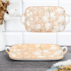 Блюдо с ручками 28х15,3 см Магнолия / VFR-12 /уп 48/