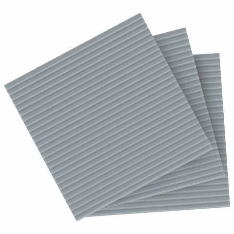 Салфетки губчатые для уборки кухни 15х15 см, ЦЕЛЛЮЛОЗНЫЕ, КОМПЛЕКТ 3 шт., серые, LAIMA, 700261