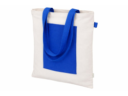 Сумка для покупок «Topiс» из переработанных материалов, Цвет натуральный/синий