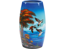 Ваза «Утиная охота», Цвет синий/разноцветный