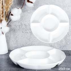 Блюдо менажница 5 секций 25 см / SWR-72 /уп 29/