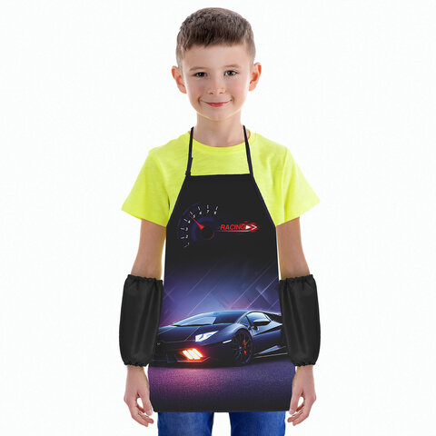 Накидка фартук с нарукавниками для труда ЮНЛАНДИЯ, 46х54 см, "Street power", 272469