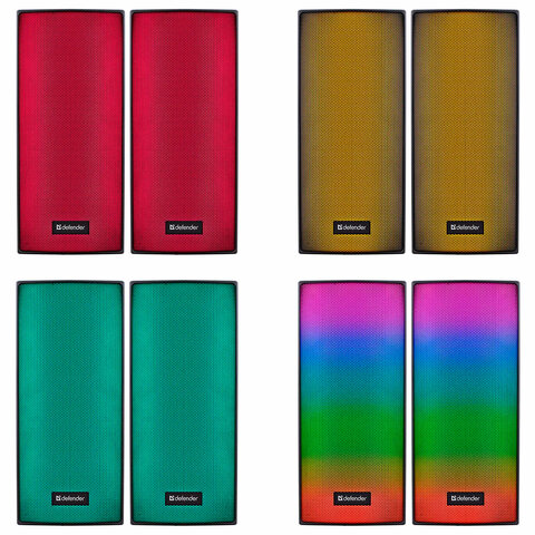 Колонки компьютерные DEFENDER SPITFIRE 2.0, 6 Вт, Bluetooth, питание от USB, 65047