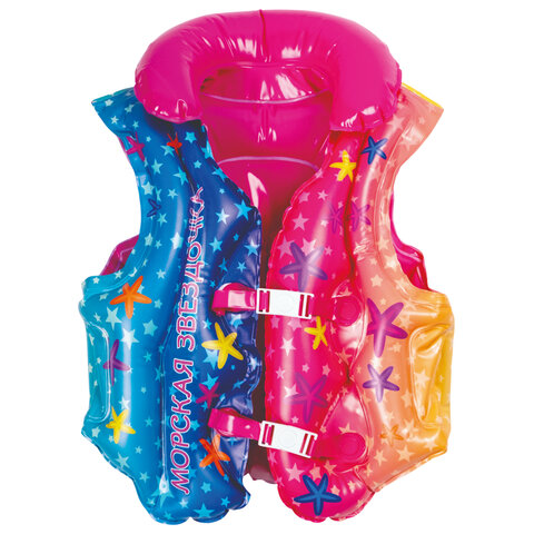 Надувной жилет для плавания, 56x46 см, от 5 лет, АССОРТИ, 4 вида, PLAYMARKET