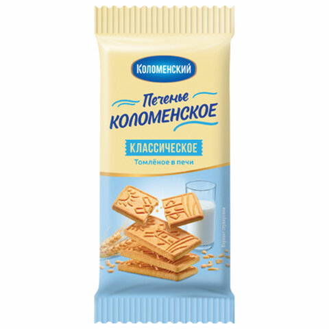 Печенье сахарное классическое КОЛОМЕНСКОЕ, 30 шт. по 30 г, в шоубоксе