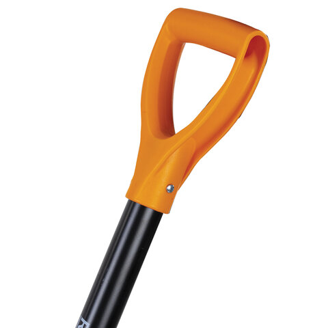 Лопата прямоугольная стальная 19х27 см, ОБЩАЯ ДЛИНА 115 см, черенок сталь, V-ручка, RABBITEX (РАББИТЕКС) "STRONG METAL", 700480