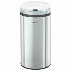Ведро для мусора СЕНСОРНОЕ 30 л, нержавеющая сталь, зеркальная крышка, питание от 4-х батареек AA (не входят в комплект), LAIMA, 609329