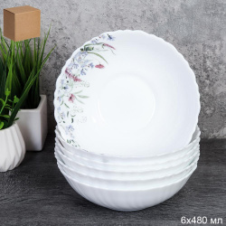 Набор суповых тарелок 6 штук480 мл 155 мм / TW-60XN (7521) /уп 12/ 748937