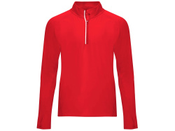 Толстовка с воротом на молнии «Melbourne» мужская, Размер M, Цвет красный