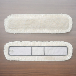 Насадка на швабру хлопковая разрезная, крепление карман, 80 см