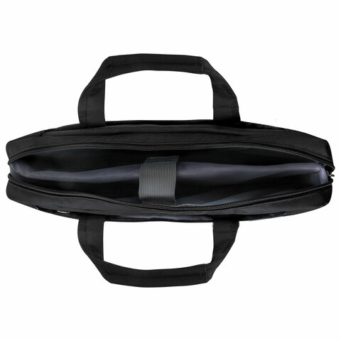 Сумка портфель BRAUBERG MOTIVE с отделением для ноутбука 15,6", 3 кармана, "Chance", черная, 30х40х4 см, 240458